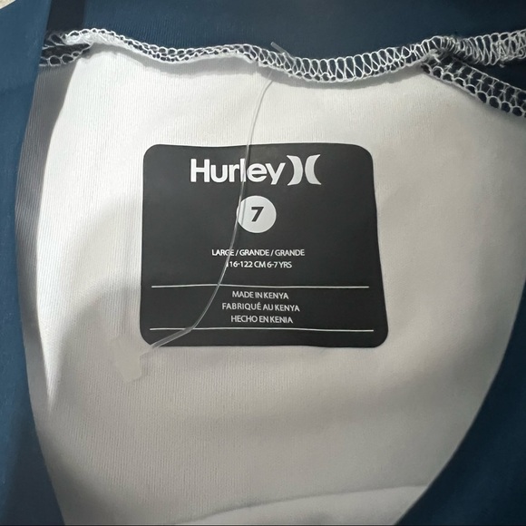 HURLEY Shark Bait Rashguard Swim Top - Picture 6 of 7